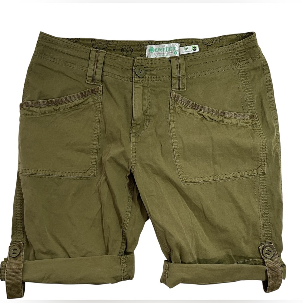 Aventura Clothing Tara Shorts Olive Green Size 6 Organic Cotton